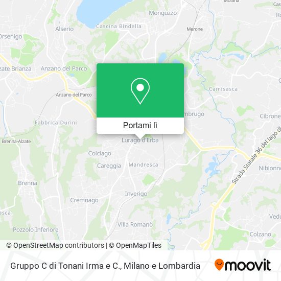 Mappa Gruppo C di Tonani Irma e C.
