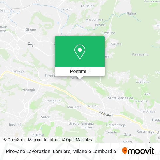 Mappa Pirovano Lavorazioni Lamiere