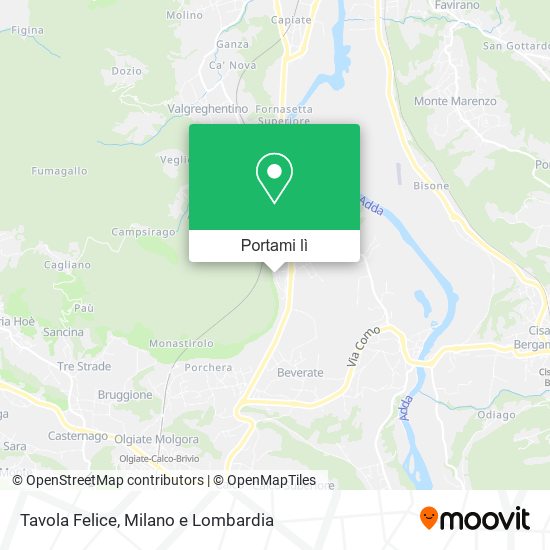 Mappa Tavola Felice