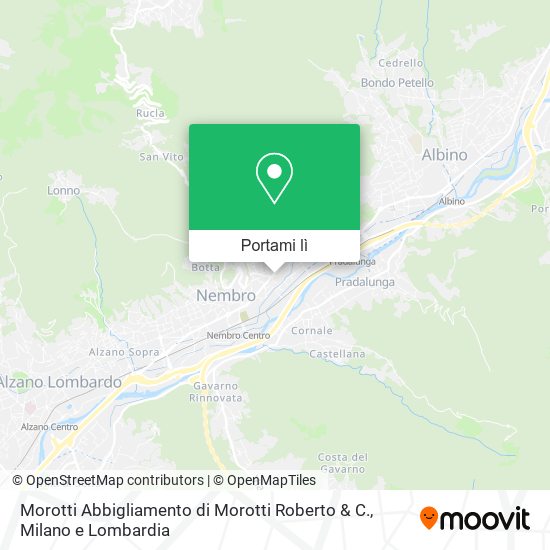 Mappa Morotti Abbigliamento di Morotti Roberto & C.