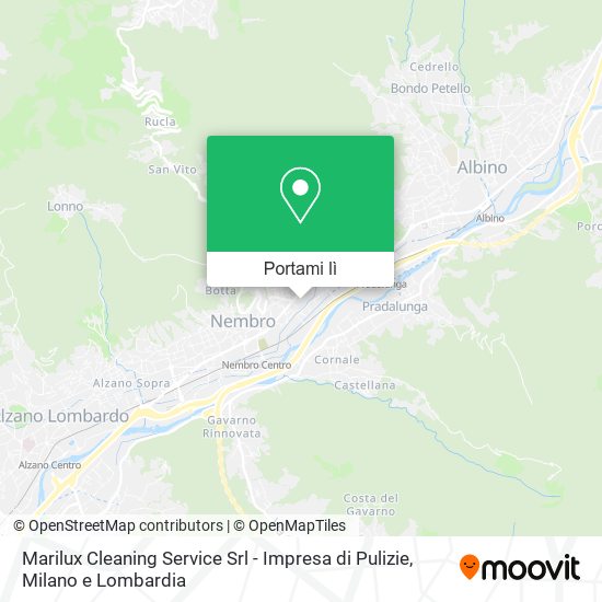 Mappa Marilux Cleaning Service Srl - Impresa di Pulizie