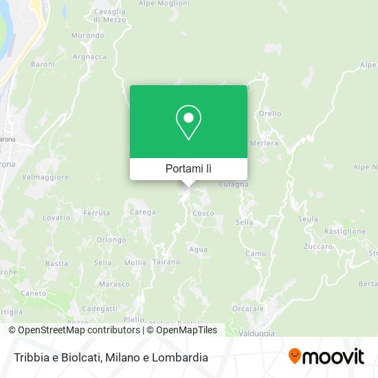 Mappa Tribbia e Biolcati