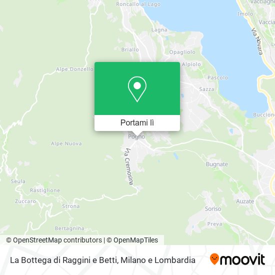 Mappa La Bottega di Raggini e Betti