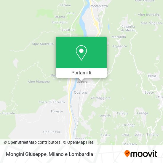 Mappa Mongini Giuseppe