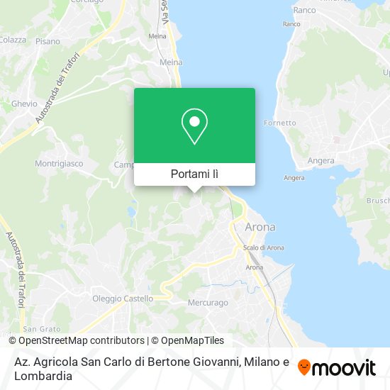 Mappa Az. Agricola San Carlo di Bertone Giovanni