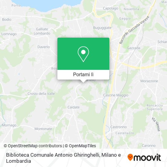 Mappa Biblioteca Comunale Antonio Ghiringhelli