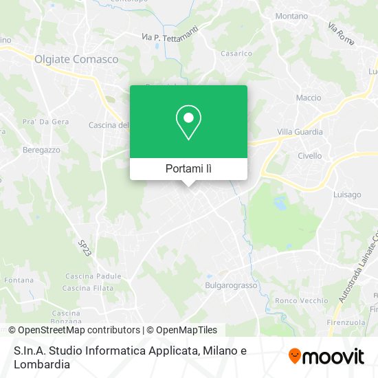 Mappa S.In.A. Studio Informatica Applicata