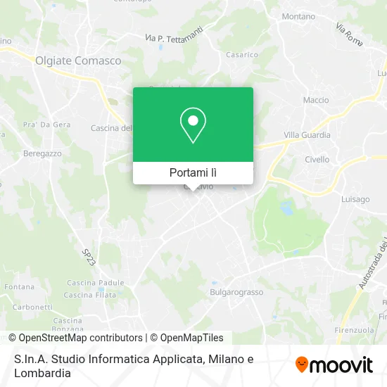 Mappa S.In.A. Studio Informatica Applicata