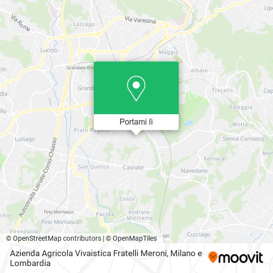Mappa Azienda Agricola Vivaistica Fratelli Meroni