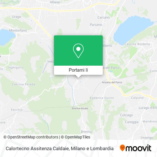 Mappa Calortecno Assitenza Caldaie