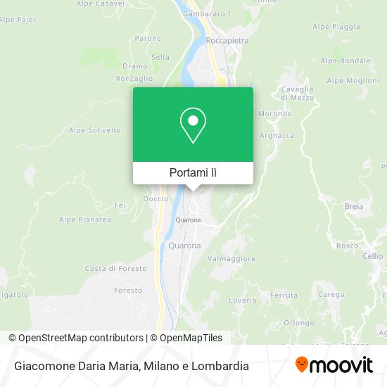 Mappa Giacomone Daria Maria