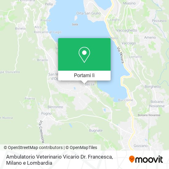 Mappa Ambulatorio Veterinario Vicario Dr. Francesca
