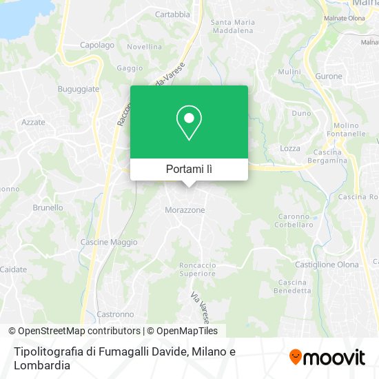 Mappa Tipolitografia di Fumagalli Davide
