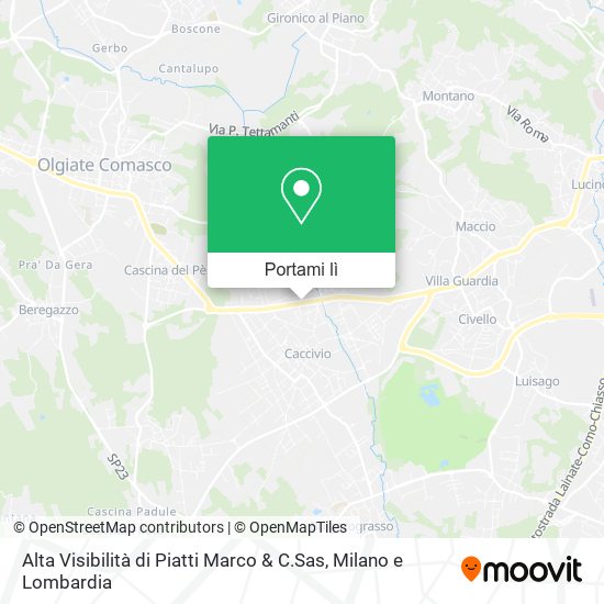 Mappa Alta Visibilità di Piatti Marco & C.Sas