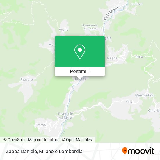 Mappa Zappa Daniele
