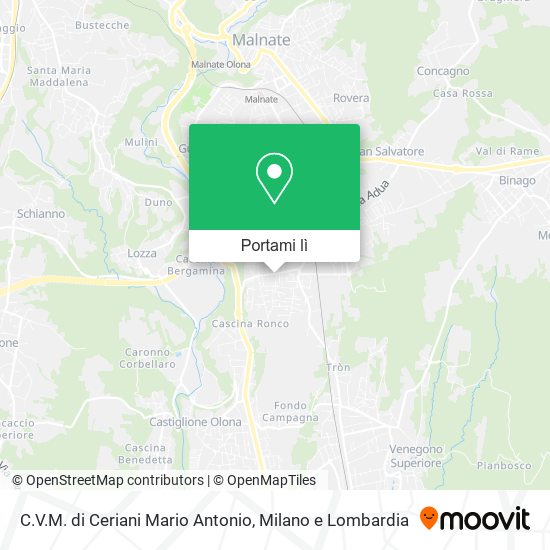 Mappa C.V.M. di Ceriani Mario Antonio