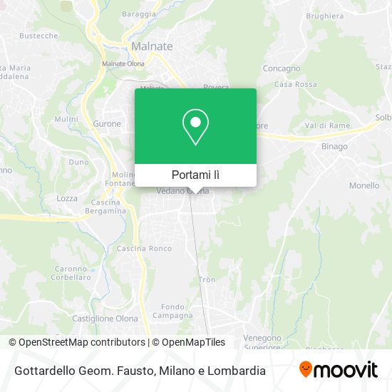 Mappa Gottardello Geom. Fausto