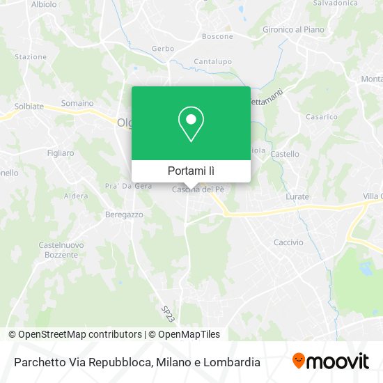 Mappa Parchetto Via Repubbloca