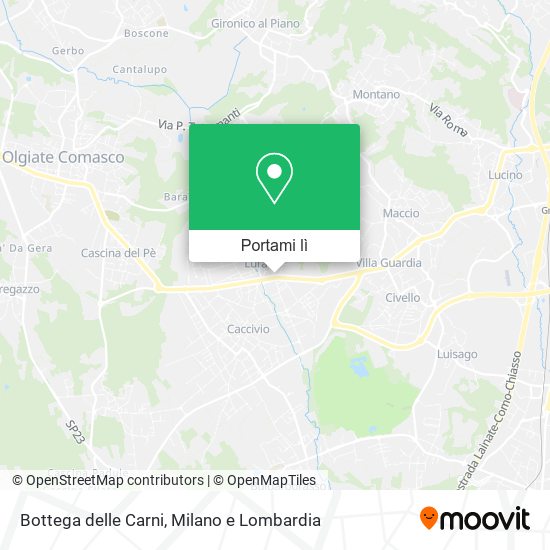 Mappa Bottega delle Carni