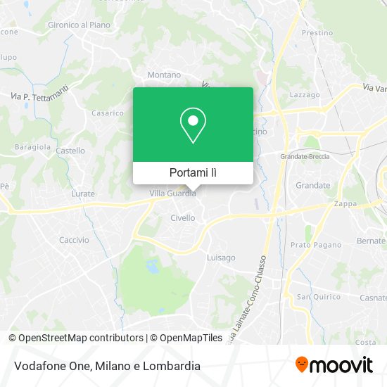 Mappa Vodafone One
