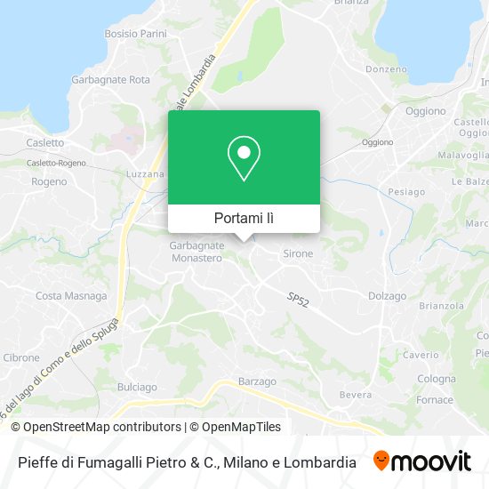 Mappa Pieffe di Fumagalli Pietro & C.