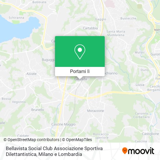 Mappa Bellavista Social Club Associazione Sportiva Dilettantistica