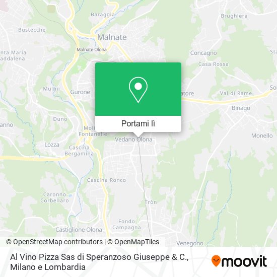 Mappa Al Vino Pizza Sas di Speranzoso Giuseppe & C.