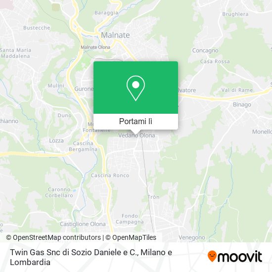 Mappa Twin Gas Snc di Sozio Daniele e C.