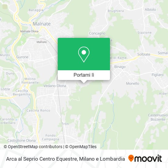 Mappa Arca al Seprio Centro Equestre