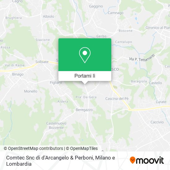 Mappa Comtec Snc di d'Arcangelo & Perboni