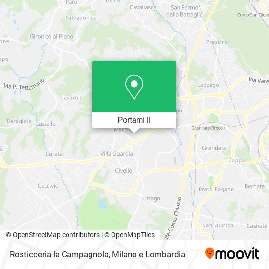 Mappa Rosticceria la Campagnola
