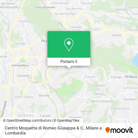 Mappa Centro Moquette di Romeo Giuseppe & C.
