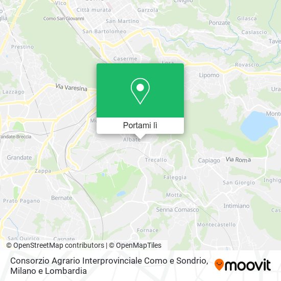 Mappa Consorzio Agrario Interprovinciale Como e Sondrio