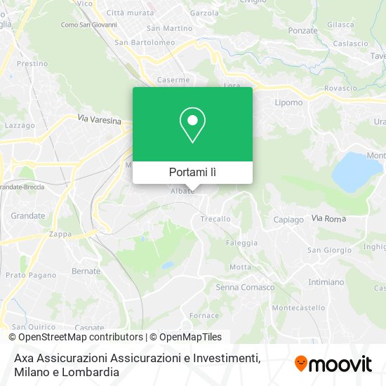 Mappa Axa Assicurazioni Assicurazioni e Investimenti