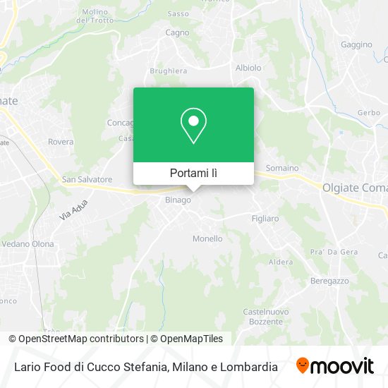 Mappa Lario Food di Cucco Stefania