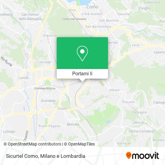 Mappa Sicurtel Como
