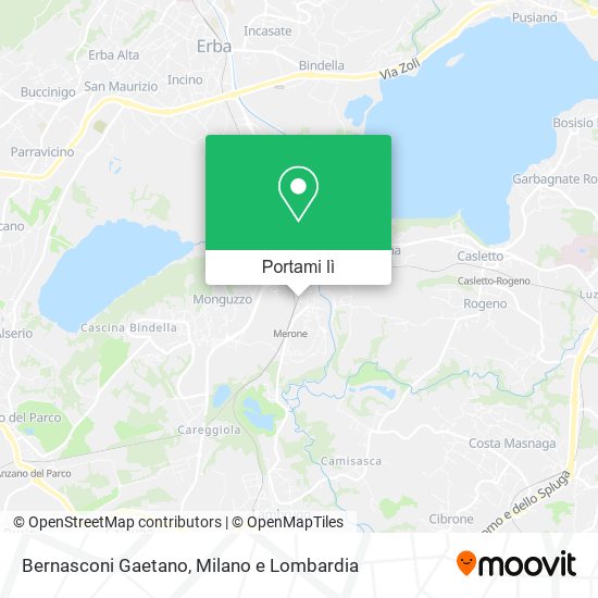 Mappa Bernasconi Gaetano