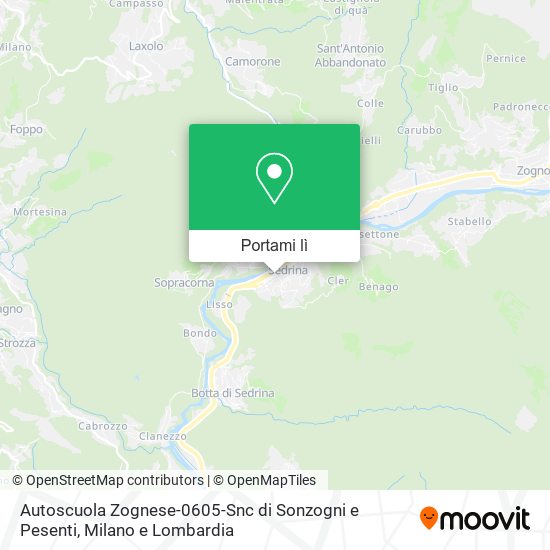 Mappa Autoscuola Zognese-0605-Snc di Sonzogni e Pesenti