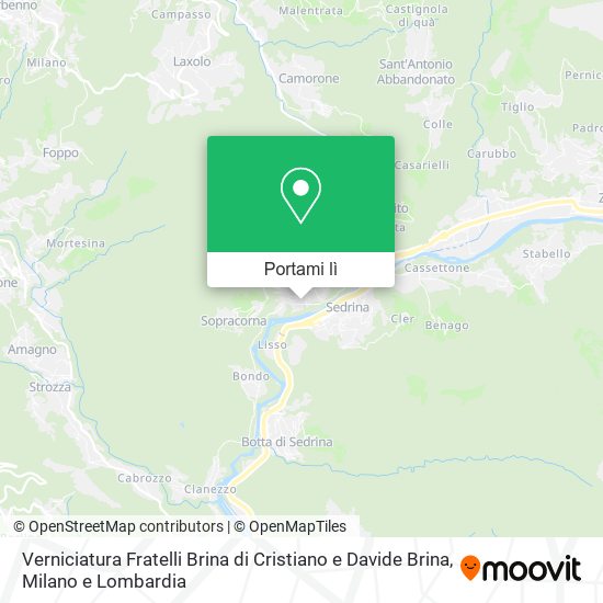 Mappa Verniciatura Fratelli Brina di Cristiano e Davide Brina