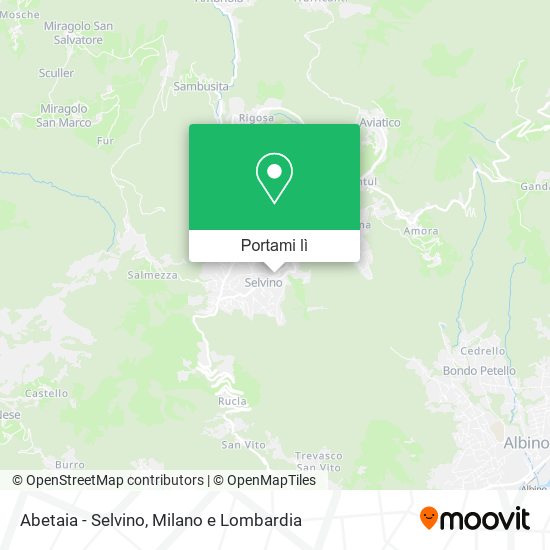 Mappa Abetaia - Selvino