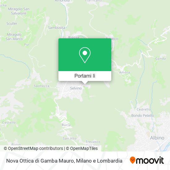 Mappa Nova Ottica di Gamba Mauro