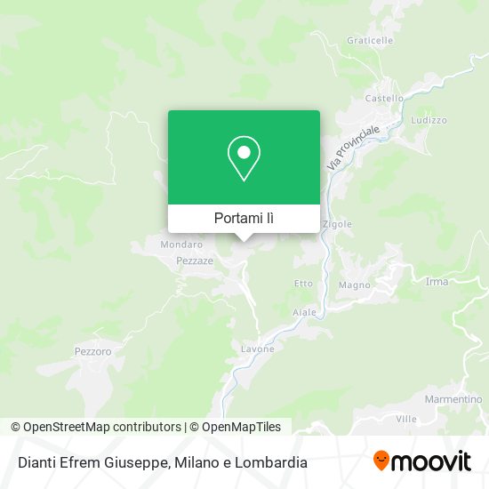 Mappa Dianti Efrem Giuseppe