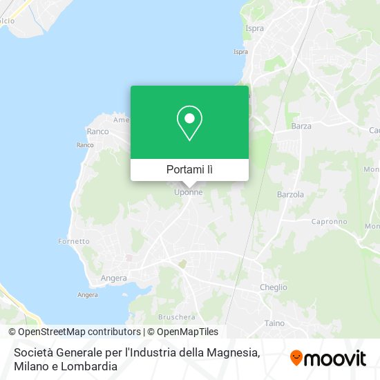 Mappa Società Generale per l'Industria della Magnesia