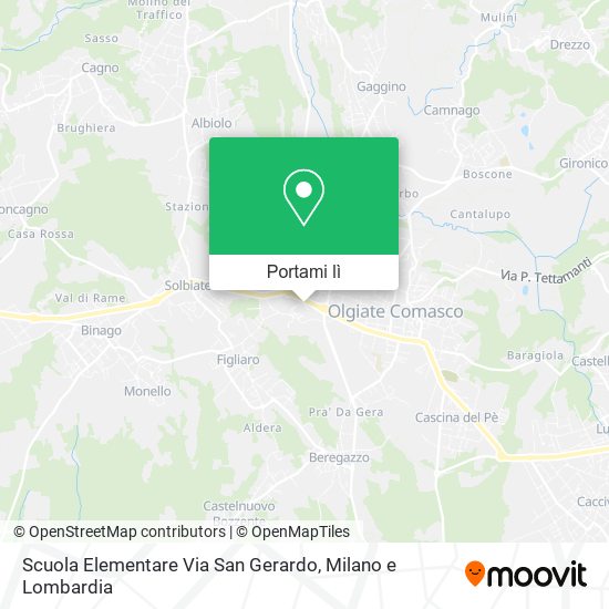 Mappa Scuola Elementare Via San Gerardo