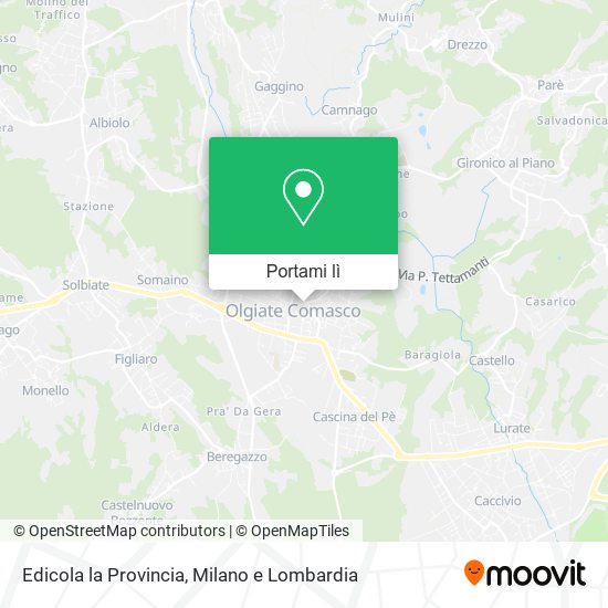 Mappa Edicola la Provincia