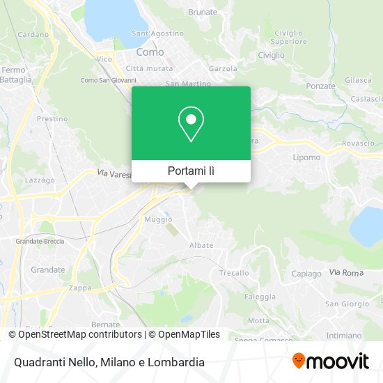 Mappa Quadranti Nello