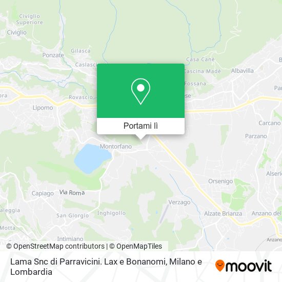 Mappa Lama Snc di Parravicini. Lax e Bonanomi