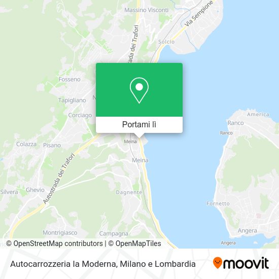 Mappa Autocarrozzeria la Moderna