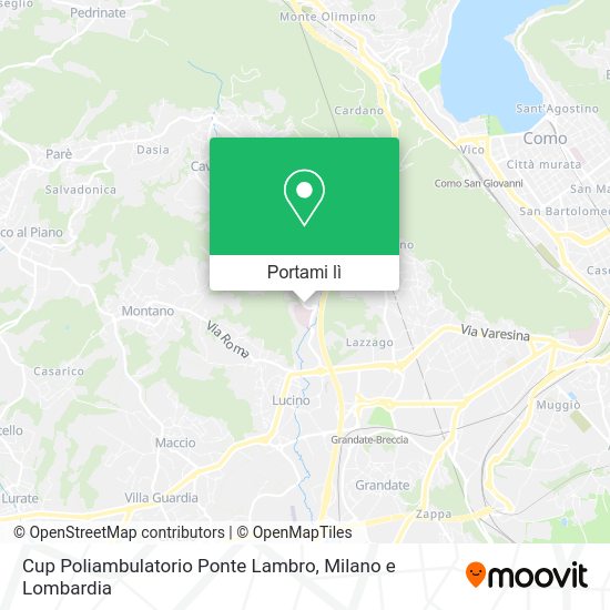 Mappa Cup Poliambulatorio Ponte Lambro