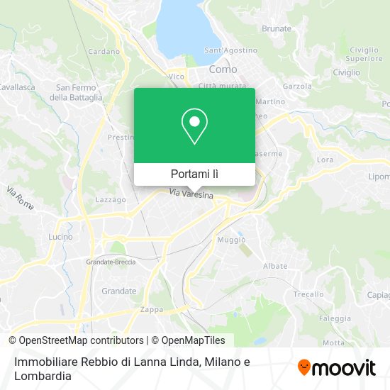 Mappa Immobiliare Rebbio di Lanna Linda